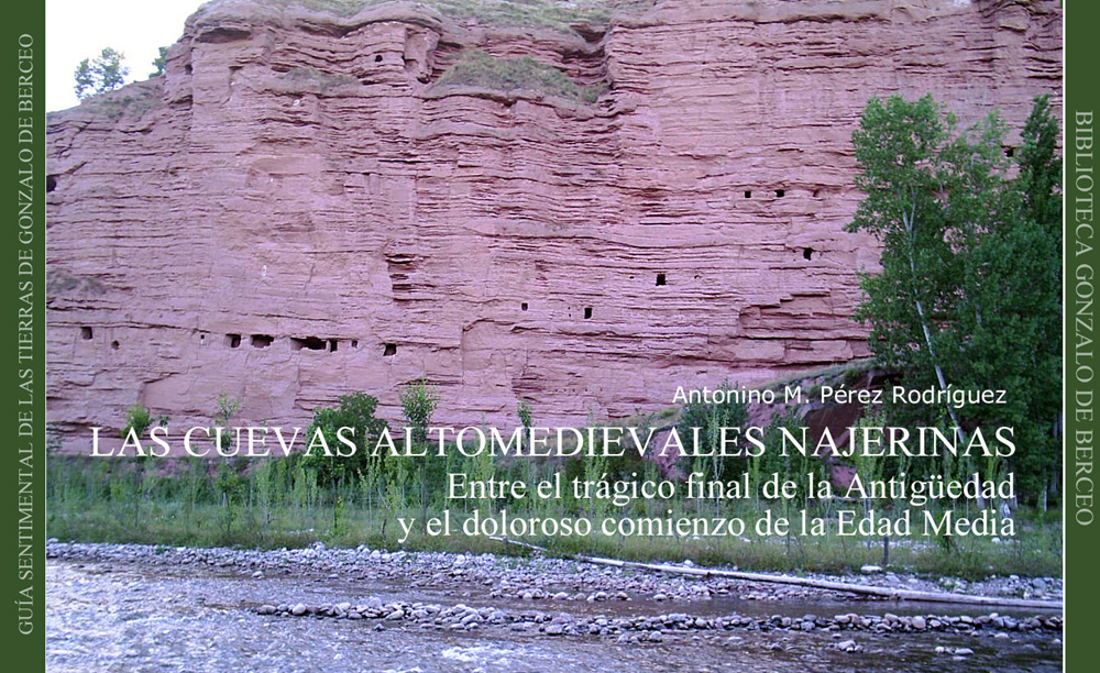 Junto al ro Najerilla descansa el cerro "el castillo" donde se construyeron las cuevas najerinas. Se pueden apreciar las diversas plantas.