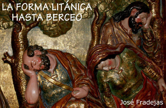 Los apstoles duermen mientras Jess ofrece su muerte al Padre en el monte de Getseman.Detalle del primer cuerpo del retablo barroco de la iglesia de Rodezno (La Rioja - Espaa)