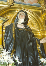 Imagen de Santa Oria en el Monasterio de San Millán de Yuso