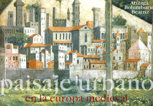 Ciudad de San Gimignano, detalle del "Cortejo de los Reyes Magos", de Benozzo Gozzoli (Palacio Medici Riccardi, Florencia.