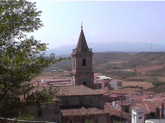Vista de Navarrete desde el Cerro Tedeón