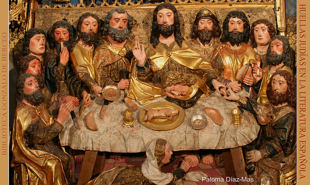 Detalle del retablo de la Cartuja de Miraflores (Burgos), obra de Gil de Siloé.