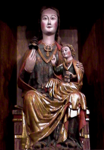 La Virgen y el Niño,en la iglesia de Sajazarra (La Rioja)