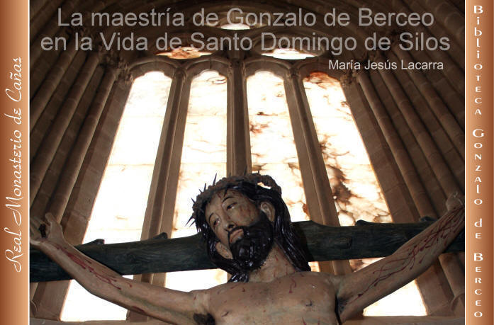 Cristo del siglo XIV,de policromía posterior. Se halla en el ábside mayor (gótico francés) de la iglesia del Real Monasterio de Cañas en La Rioja (ESPAÑA).