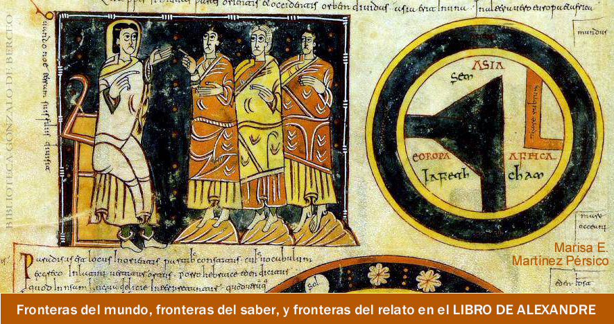 Cdice Albeldense o Vigilano, siglo X. Representacin del mapa mundi de la poca.(seguir enlace para saber ms de este cdice medieval)