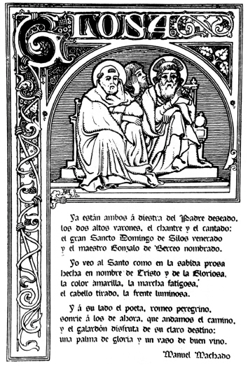 La Glosa de Manuel Machado  a Berceo en la revista Blanco y Negro.