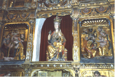 Detalle del cuerpo principal del retablo de Sajazarra -La Rioja-