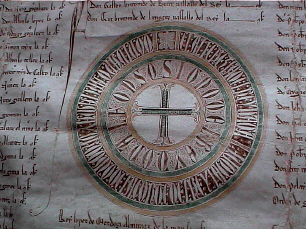 Documento perteneciente a la biblioteca del monasterio de Yuso en San Millán de la Cogolla (La Rioja)