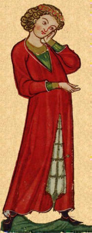 Imágenes de Cancionero alemán del siglo XIV.
