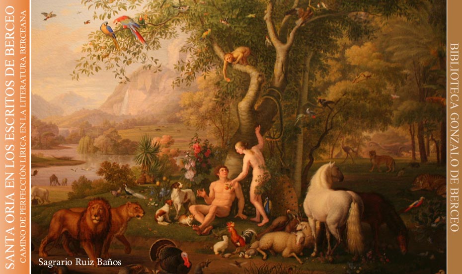 WENZEL PETER (Karslbad 1745 - Roma 1829) Adán y Eva en el Paraiso (detalle). Museos Vaticanos.