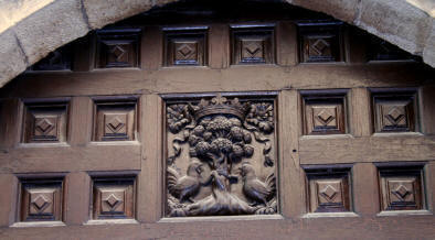 Detalle de una pueta de Santo Domingo de la Calzada