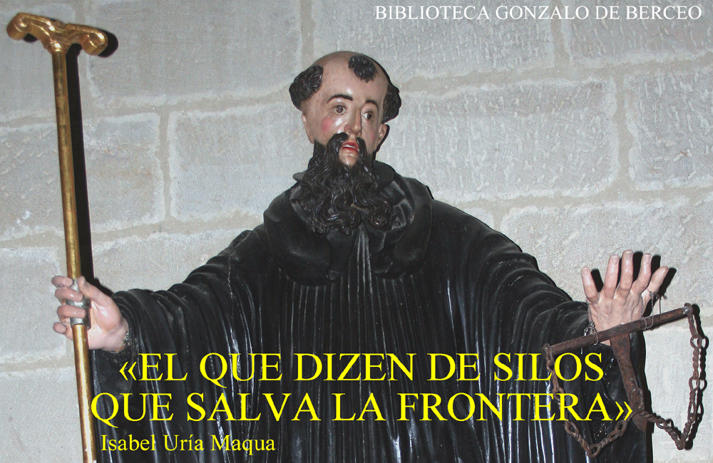 Imagen de Santo Domingo de Silos en el Monasterio de Cañas (La Rioja), donde nació el santo.