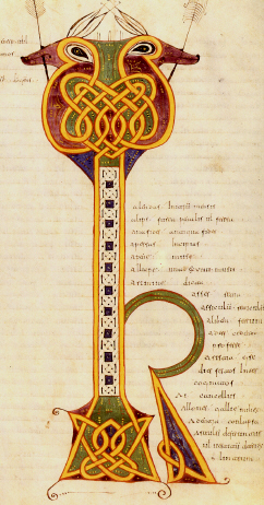 Letra capitular (k) del Códice 46
