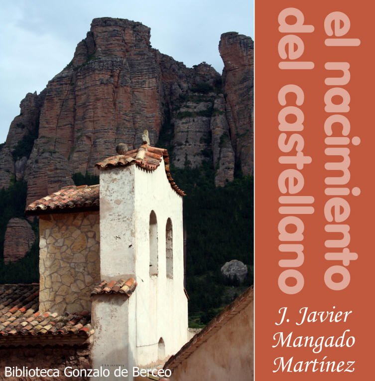 Iglesia de Islallana (La Rioja, Espaa) y frente a ella las peas del desfiladero de Viguera, que hasta el siglo X fueron asentamiento de un importante enclave rabe