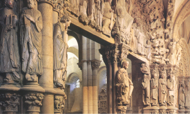 Pórtico de La Gloria  de la Catedral de Santiago de Compostela (Galicia)