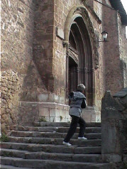 Escalera para acceder a la Iglesia del Salvador s.XVI