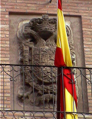 Escudo en el balcn del Ayuntamiento