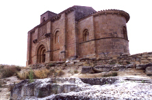 Panormica de l ermita desde la necrpolis.