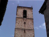 detalle de la  torre de la iglesia desde la cuesta de los danzadores